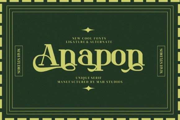 Anapon: A Modern Serif Typeface for Editorial Design