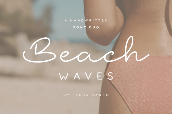 Beach Waves Duo: The Perfect Script Handwritten Font for Coastal Branding