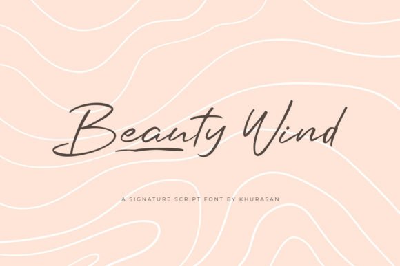 Beauty Wind: A Modern Script Typeface for Editorial Design