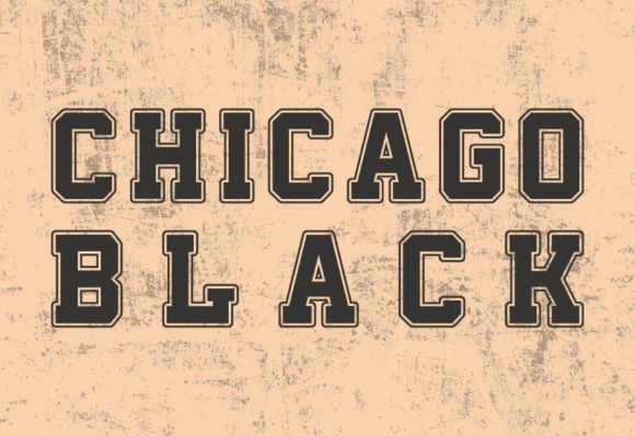 Chicago Black: A Retro Serif Font for Crafters and Designers