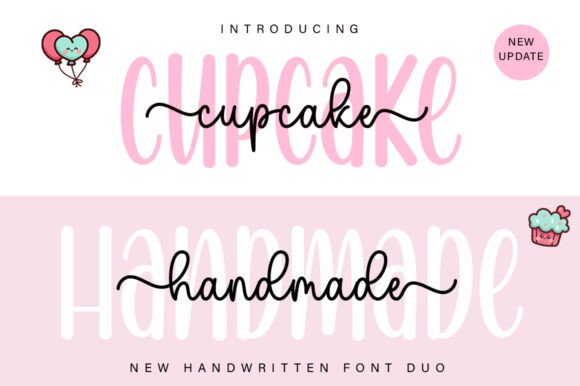 Cupcake Handmade Duo: A Designer’s Take on Stylish Script Fonts