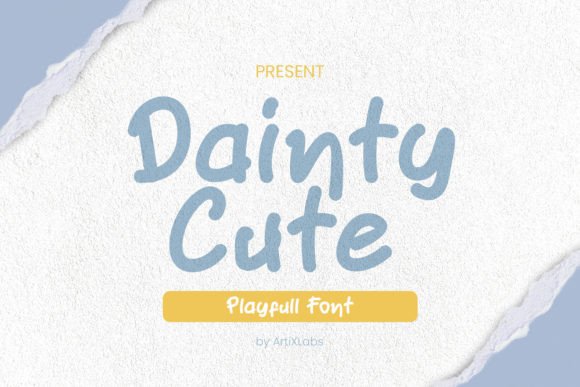 Dainty Cute: The Playful Serif Font for Handmade Brands