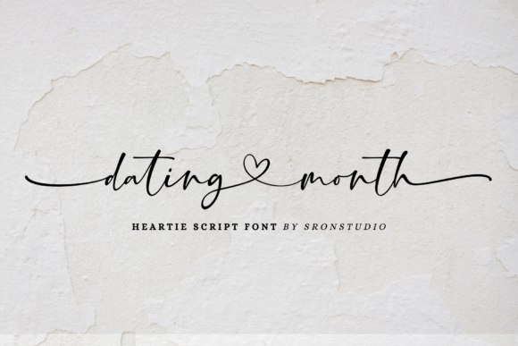 Dating Month: A Romantic Typeface for Modern Branding