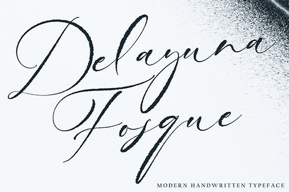 Delayuna Fosque: The Ultimate Script Handwritten Font for Designers