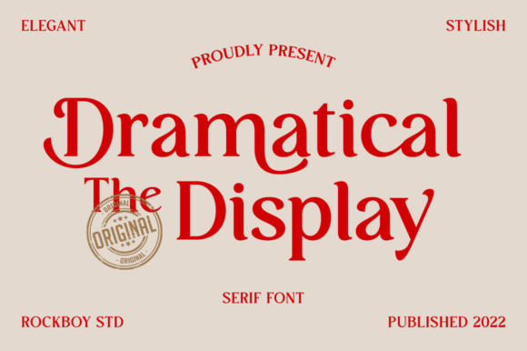 Dramatical the Display: A Premium Serif Font for Creative Makers