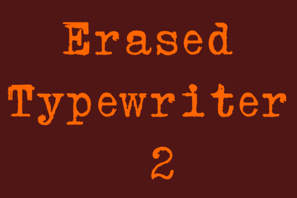 Erased Typewriter 2: A Distressed Serif Font for Handmade Branding