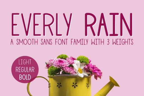 Everly Rain Typeface for Handmade Branding and Printables