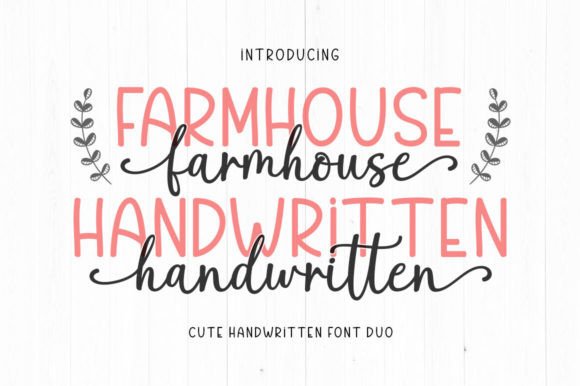 Farmhouse Handwritten: The Perfect Script Font Duo for Modern Web Design