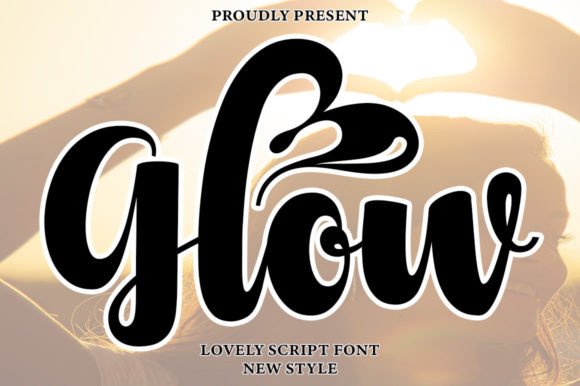 Glow Script Font for Elegant Branding and Craft Projects