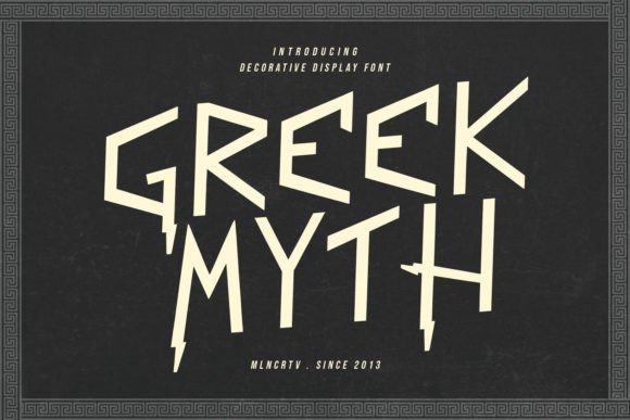 Greek Myth: A Bold Serif Typeface for Editorial Design