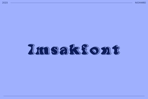Imsakfont: The Modern Script Typeface for Digital Branding