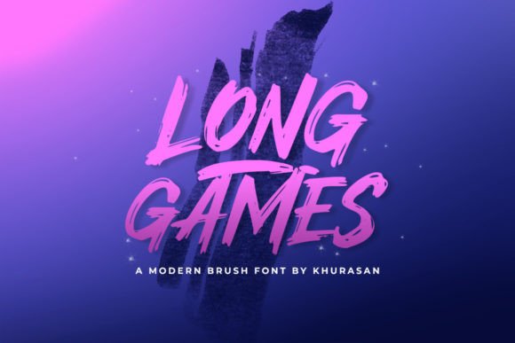Long Games: The Modern Brush Font for Scroll-Stopping Visuals