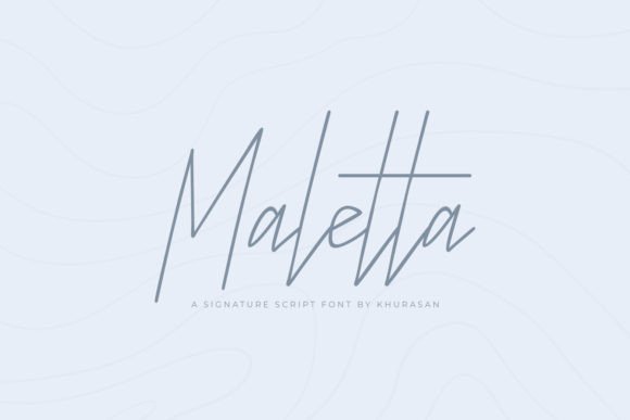 Maletta: The Modern Script Typeface for Digital Branding