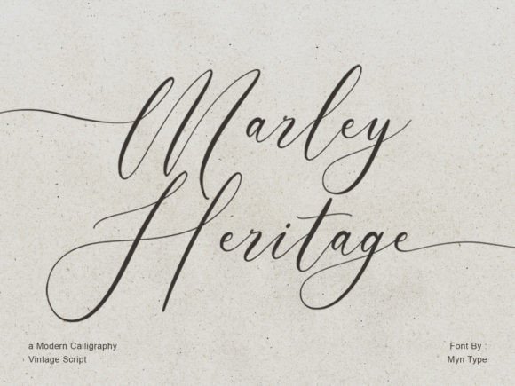 Marley Heritage: A Modern Calligraphy Vintage Script for Elegant Branding
