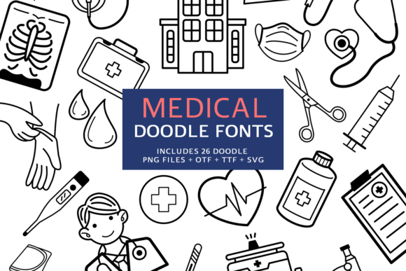 Medical Doodle: A Playful Typeface for Creative Branding