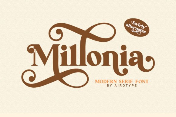 Millonia Serif Font Review for Chic Branding