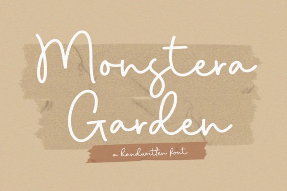 Monstera Garden: The Elegant Script Font for Your Brand