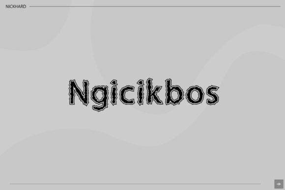 Ngicikbos: The Quirky Handwritten Display Font for Standout Campaigns