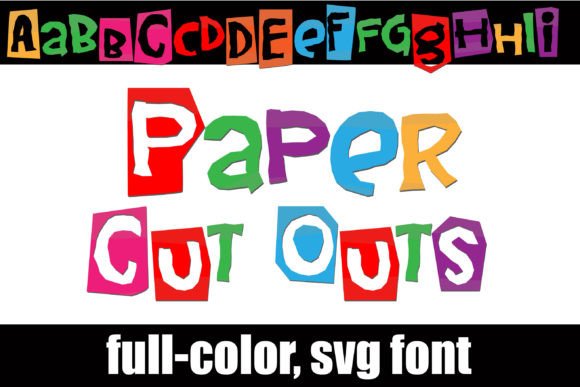 Paper Cut Outs: A Vibrant Typeface for Editorial Design