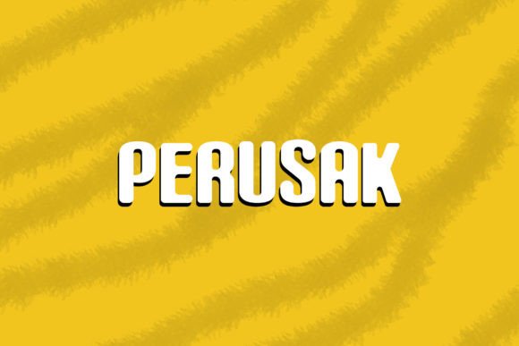 Perusak Typeface: A Bold Slab Serif for Handmade Branding