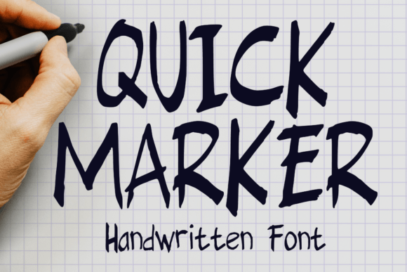 Quick Marker: The Perfect Handwritten Font for Editorial Design