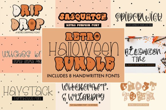 Retro Halloween Bundle Typeface Review