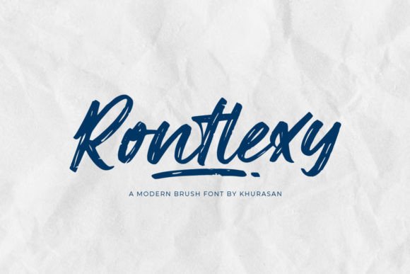 Rontlexy: A Modern Brush Font for Editorial Design