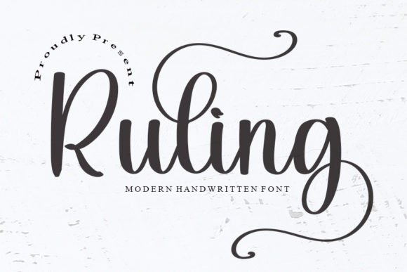 Ruling: A Timeless Script Handwritten Font for Creative Projects