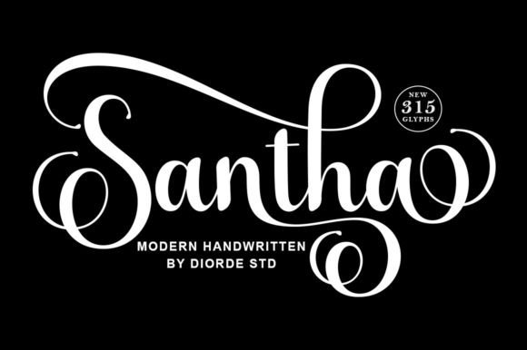 Santha: A Smooth Handwritten Font for Elegant Branding
