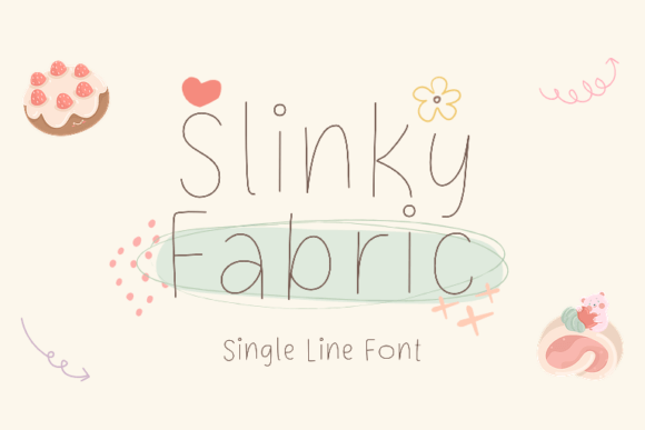 Slinky Fabric: A Neat Script Handwritten Font for Modern Crafters
