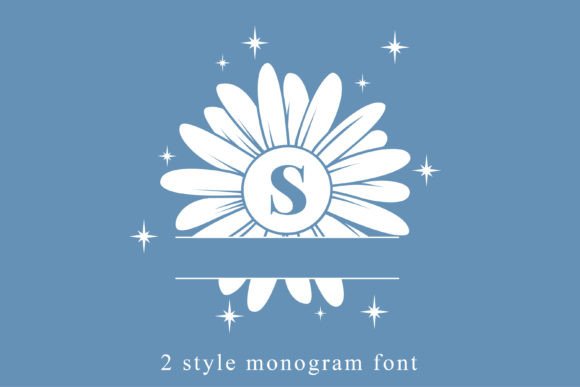 Sparkling Daisy Monogram: The Sweet Decorative Font for Scroll-Stopping Campaigns