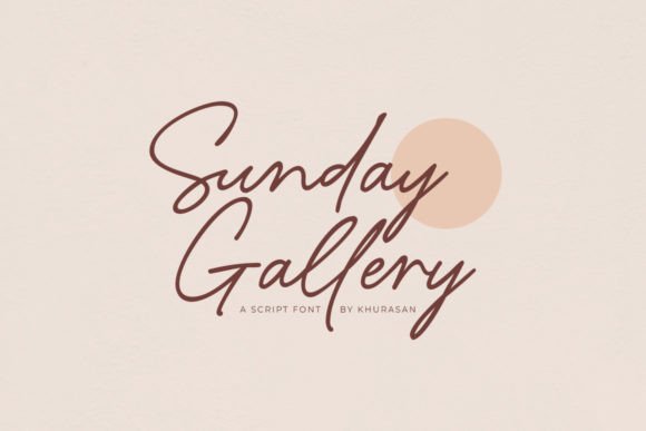 Sunday Gallery: The Modern Script Font for Scroll-Stopping Visuals