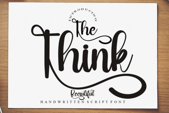 The Think: A Premium Script Handwritten Font for Modern Design