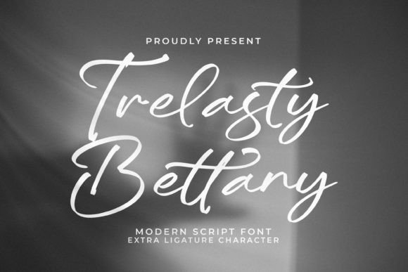 Trelasty Bettany: A Modern Script Font for Elegant Designs