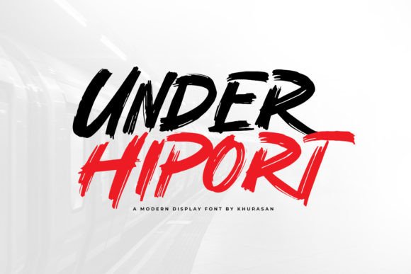 Under Hiport: The Bold Brush Font for Scroll-Stopping Visuals