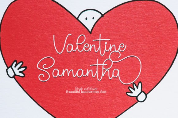 Valentine Samantha: The Elegant Handwritten Font for Polished Branding