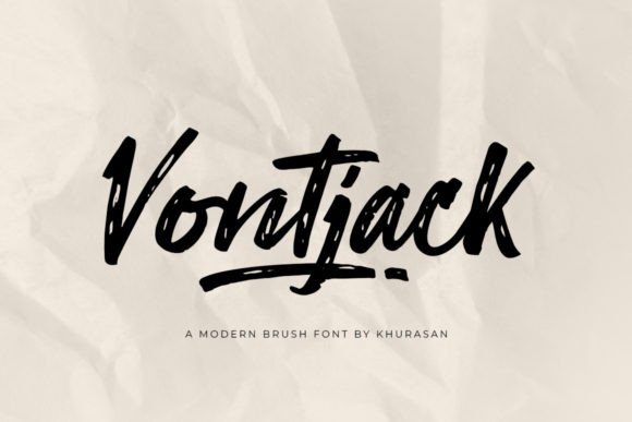 Vontjack: The Modern Brush Font for Handmade Creators